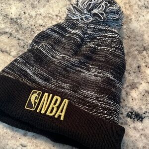 NBA Black and Gray Knit Beanie